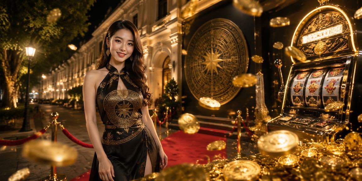 Lễ hội game tại Hà Nội với màn hình hiển thị các trò chơi slot sôi động về đêm
